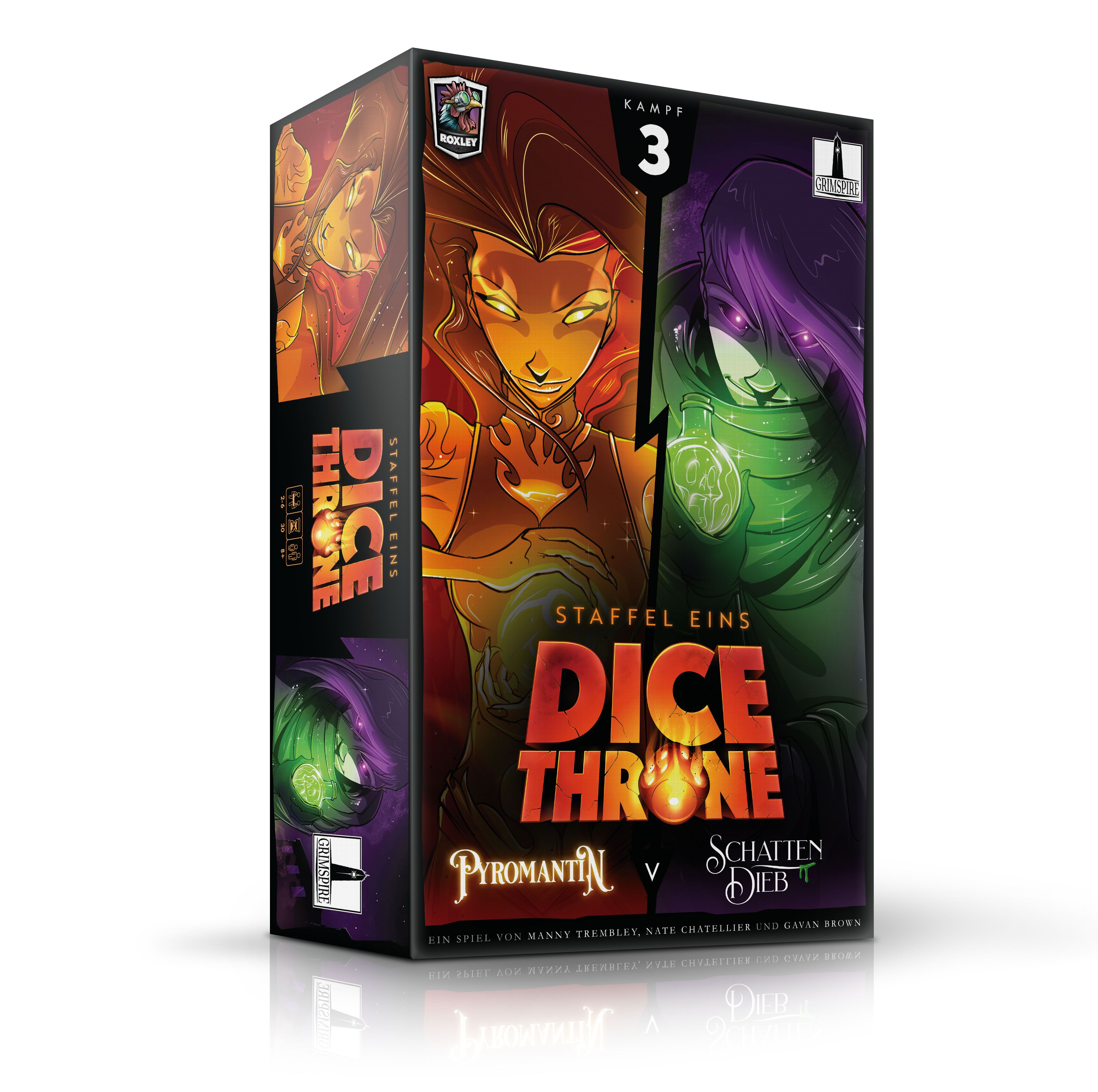 Dice Throne Season One Rerolled 3: Pyromancer vs. Shadow Thief