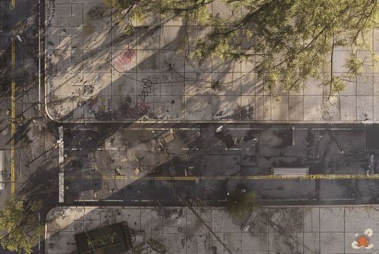 Playmat - city street (6x4, 183x122cm)